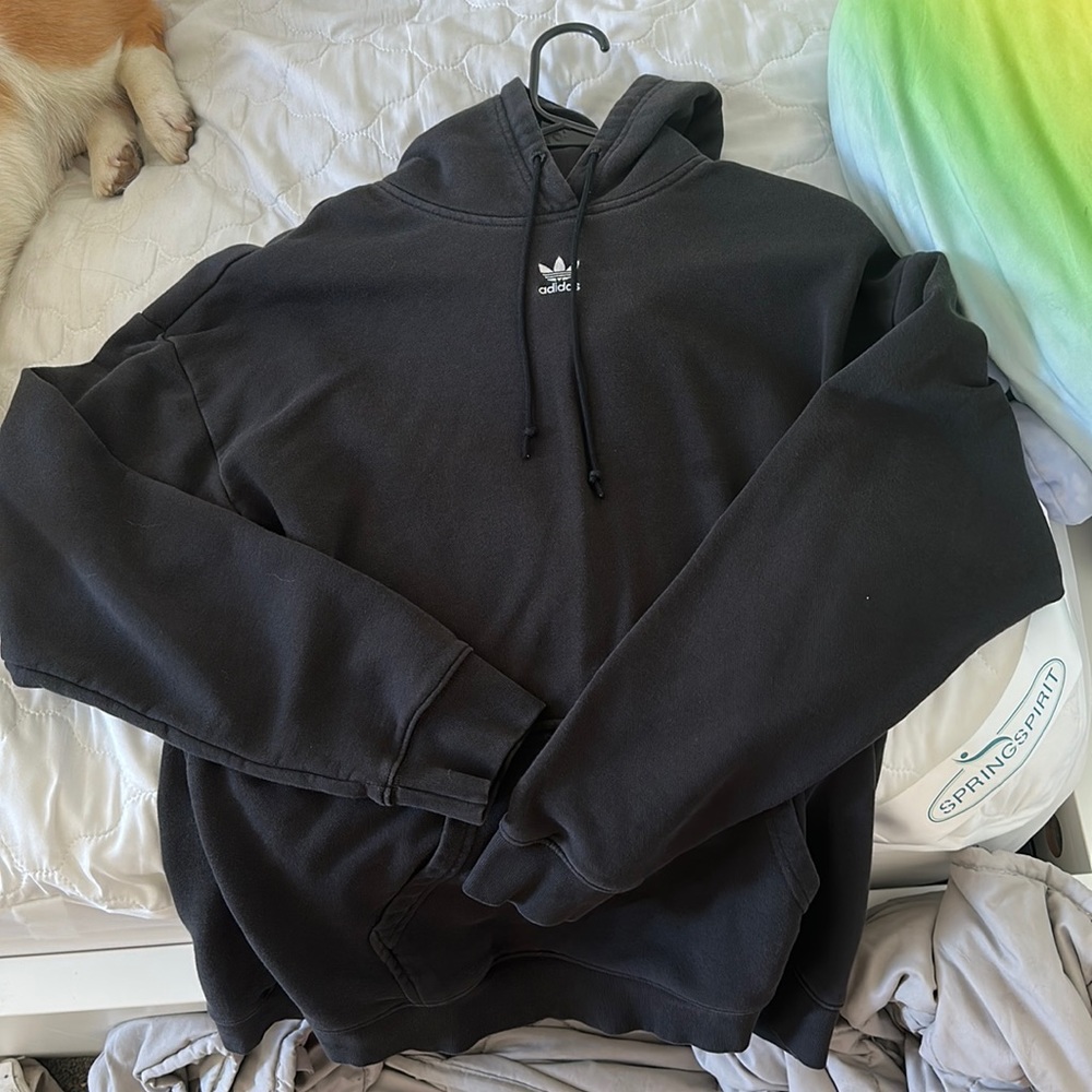 black adidas hoodie